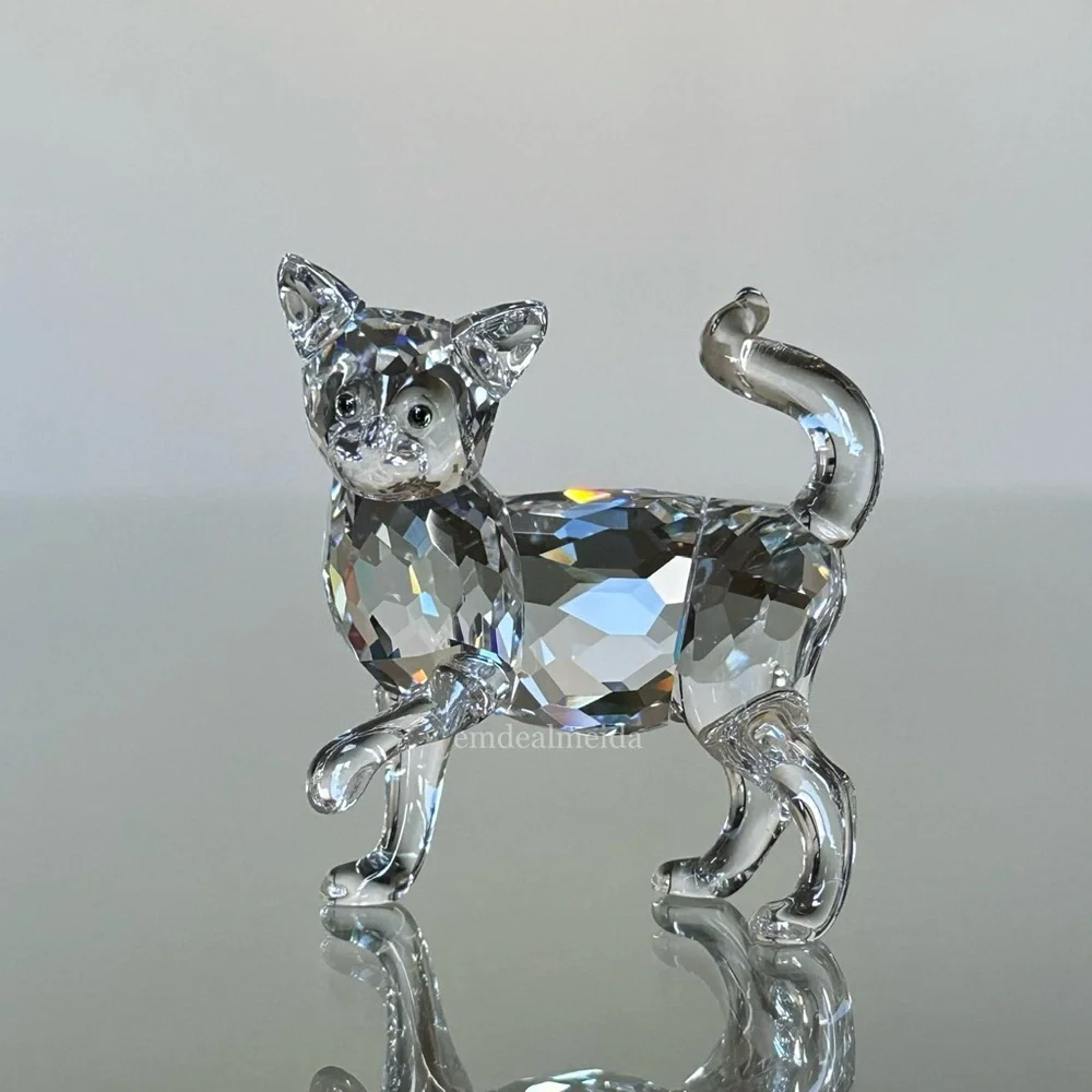 SOLD - Swarovski Crystal The Peaceful Countryside Mother Cat Standing 861914 - Picture 1 of 11